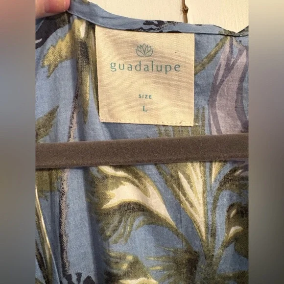 Guadalupe Blue Animal Print Dress Anthropologie - Picture 3 of 7